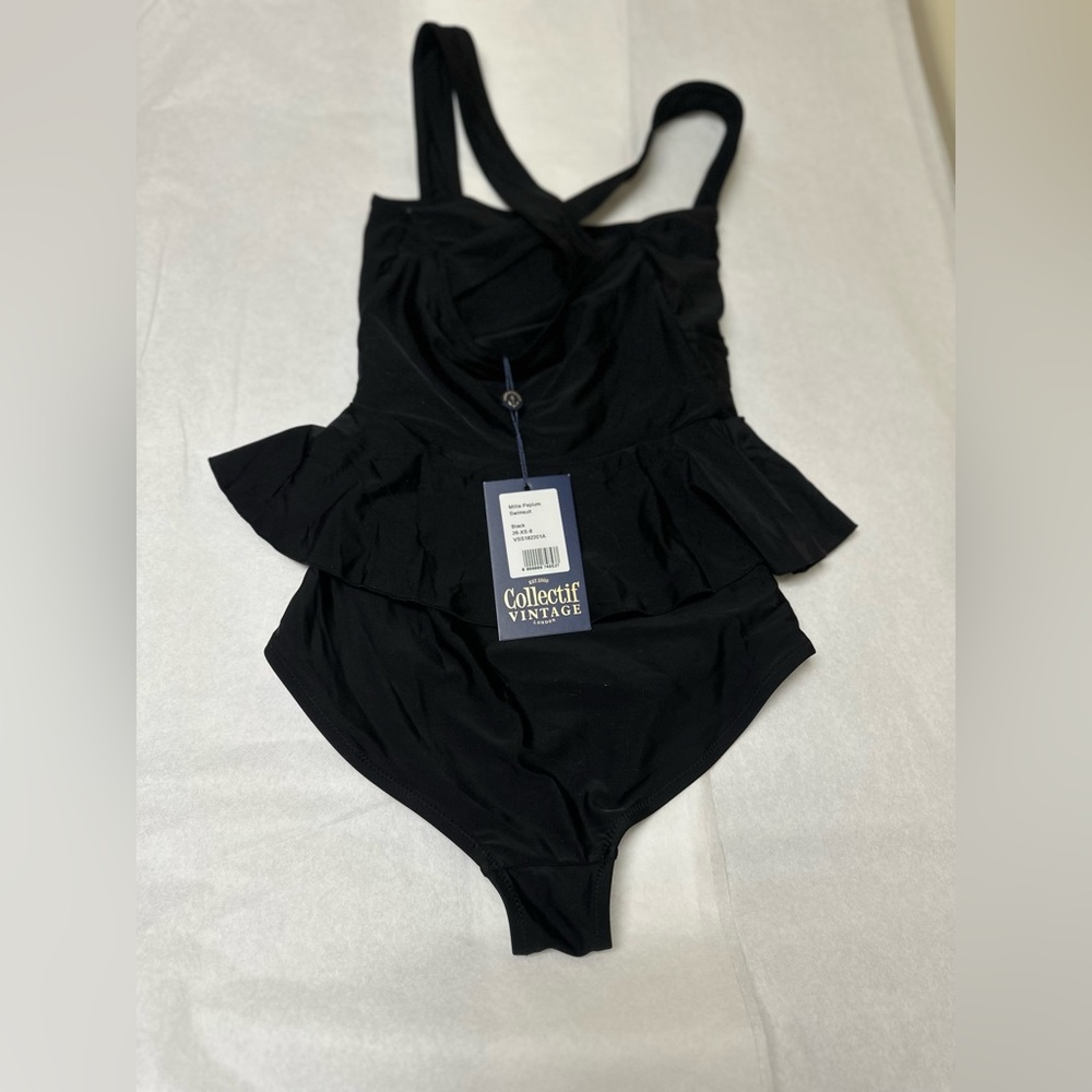 NWT✔️
MILLIE COLLECTIF VINTAGE PEPLUM WOMENS SWIMSUIT Sz; XS - Picture 5 of 9